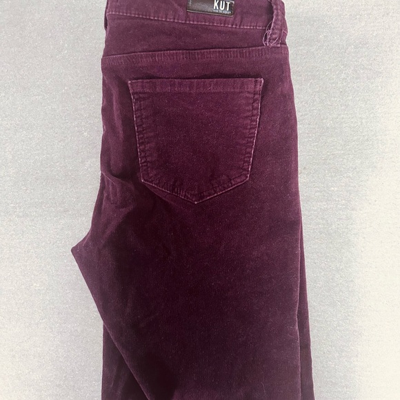 Kut from the Kloth Burgundy Skinny Pants - Picture 3 of 5